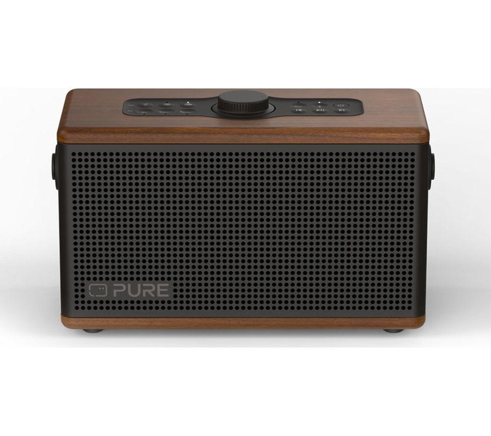 Altavoz Bluetooth portátil PURE Classic Aura - Marrón café y nogal