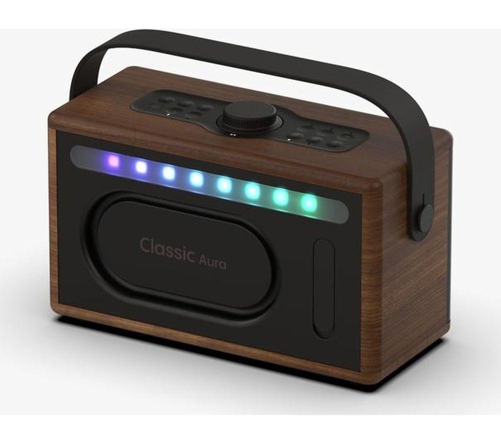 Altavoz Bluetooth portátil PURE Classic Aura - Marrón café y nogal