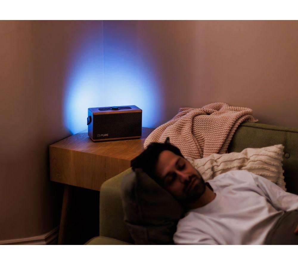 Altavoz Bluetooth portátil PURE Classic Aura - Marrón café y nogal