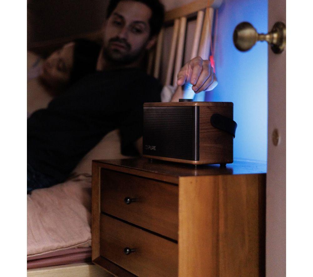 Altavoz Bluetooth portátil PURE Classic Aura - Marrón café y nogal