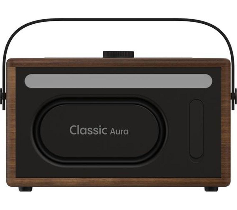 Altavoz Bluetooth portátil PURE Classic Aura - Marrón café y nogal