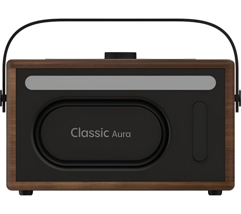 Altavoz Bluetooth portátil PURE Classic Aura - Marrón café y nogal