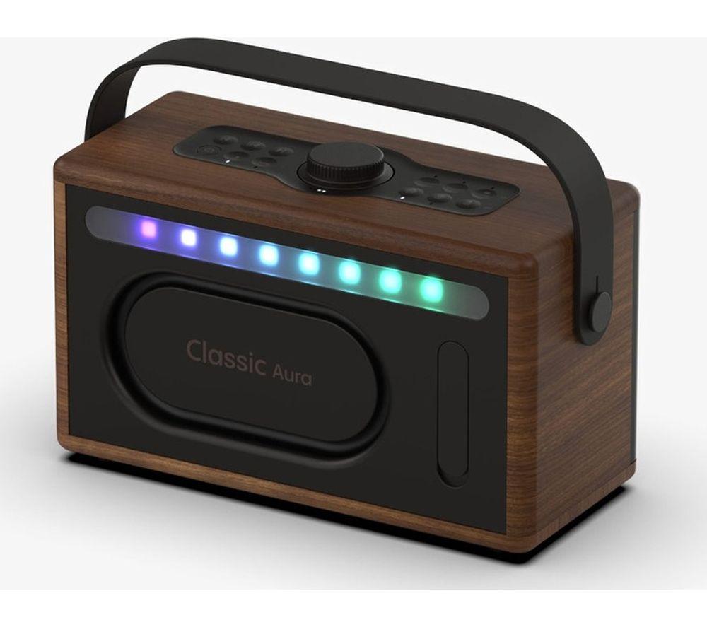 Altavoz Bluetooth portátil PURE Classic Aura - Marrón café y nogal