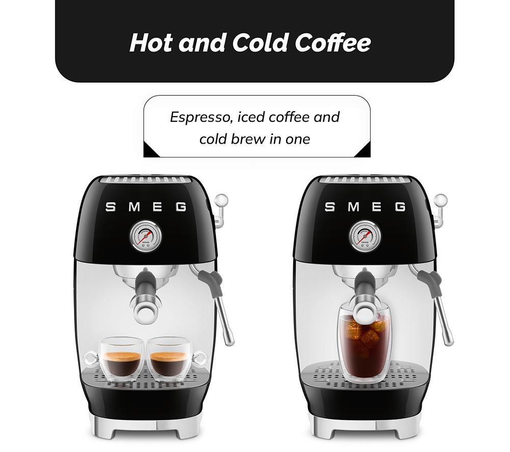 SMEG Espresso- und Cold-Brew-Kaffeemaschine ECF03 – Schwarz