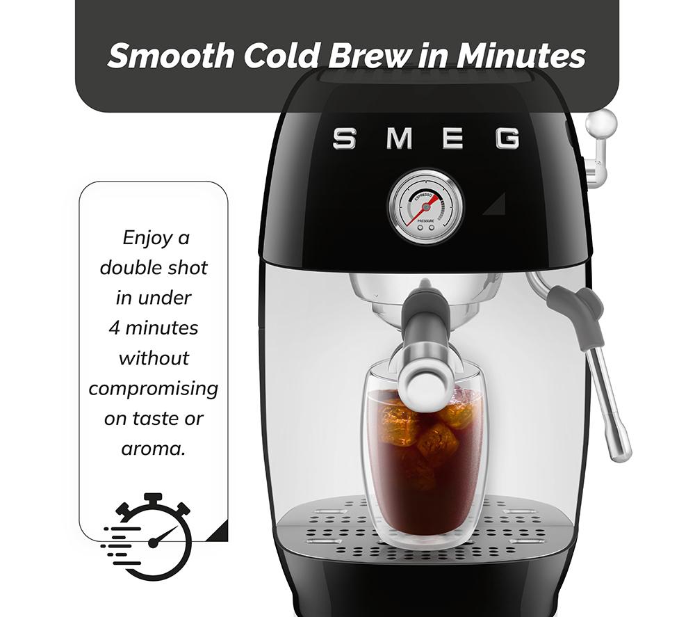 SMEG Espresso- und Cold-Brew-Kaffeemaschine ECF03 – Schwarz