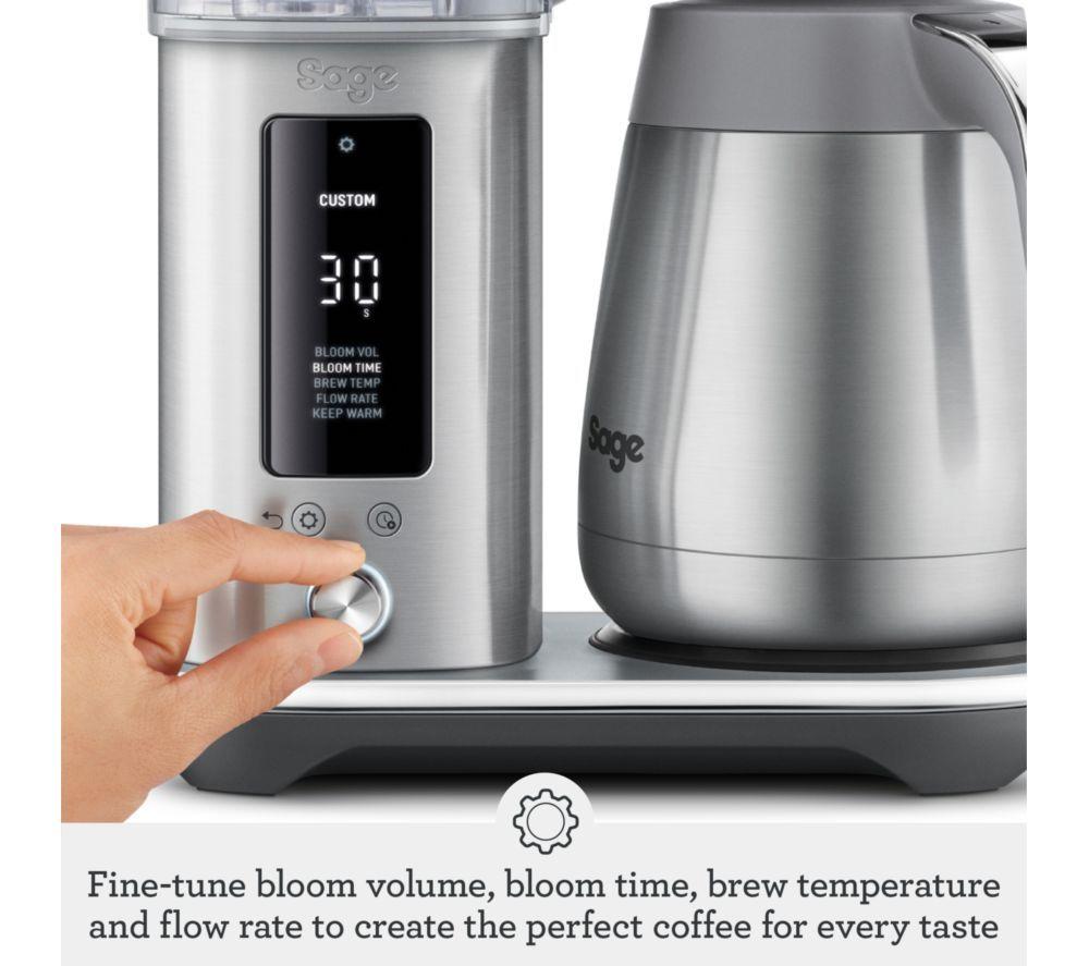 SAGE Cafetera de filtro The Luxe Brewer SDC465 – Plateada