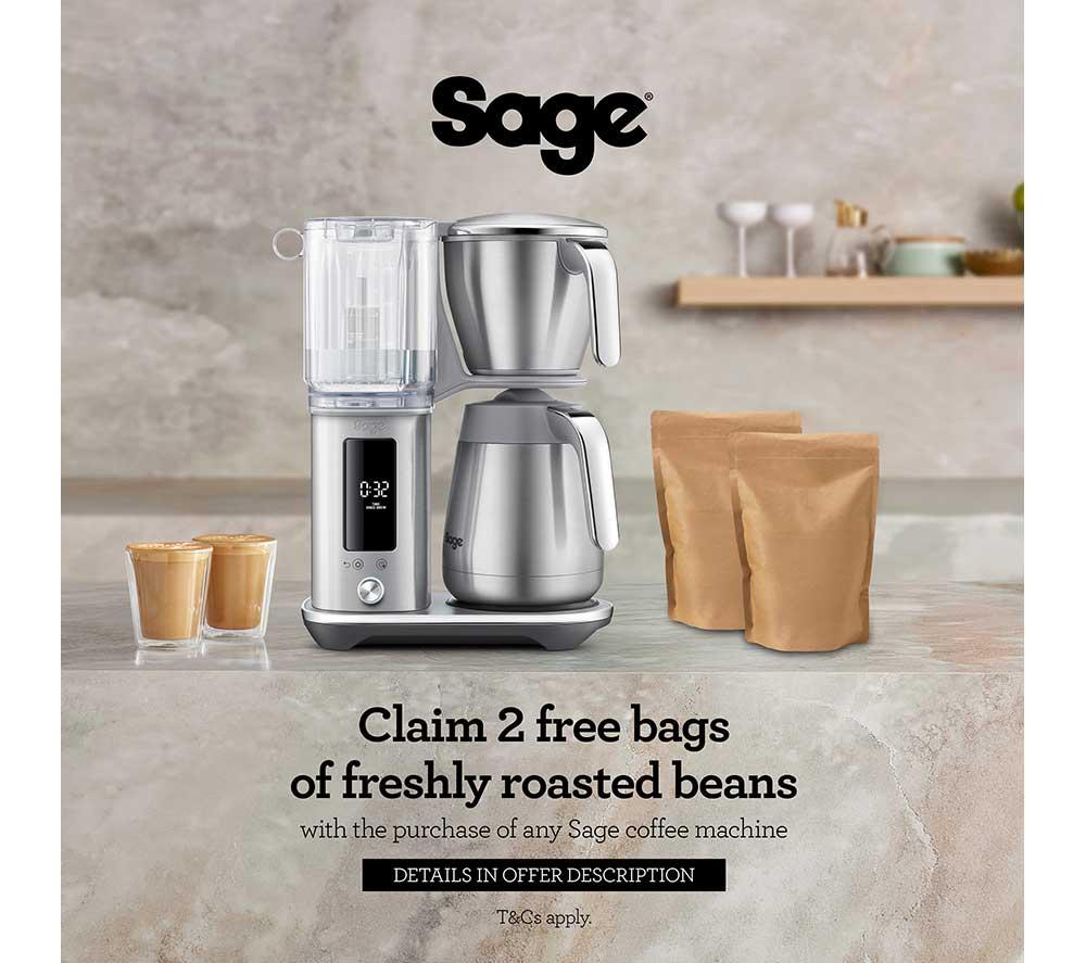 SAGE Cafetera de filtro The Luxe Brewer SDC465 – Plateada