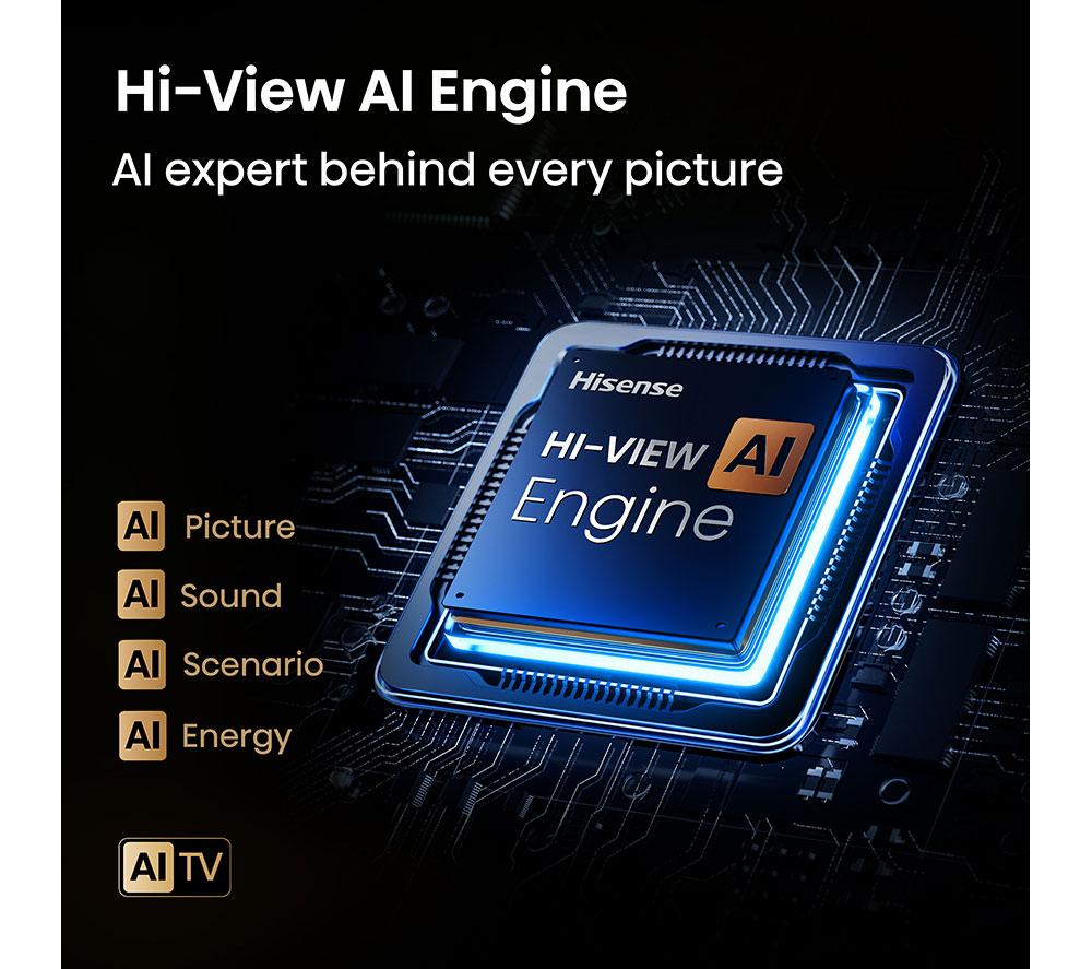 HISENSE E7Q PRO 43" QLED 4K HDR Smart TV with Freely - 43E7QTUK PRO