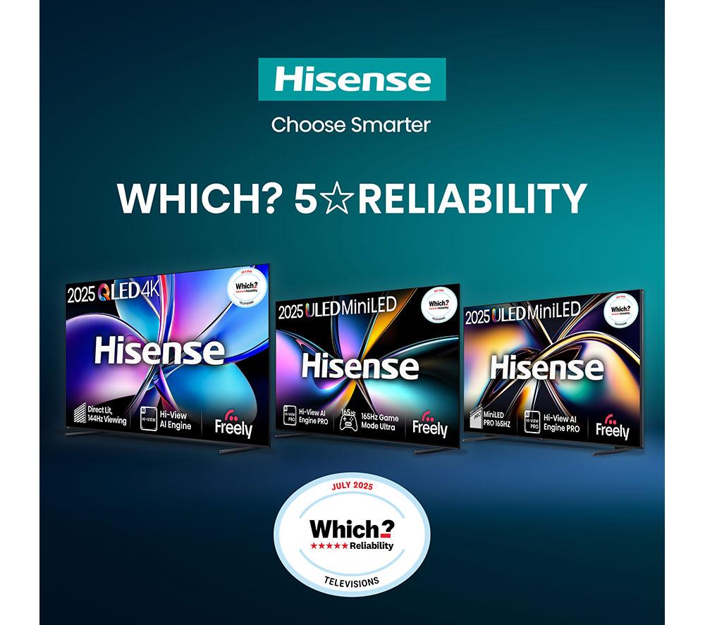 HISENSE E7Q PRO 43" QLED 4K HDR Smart TV with Freely - 43E7QTUK PRO
