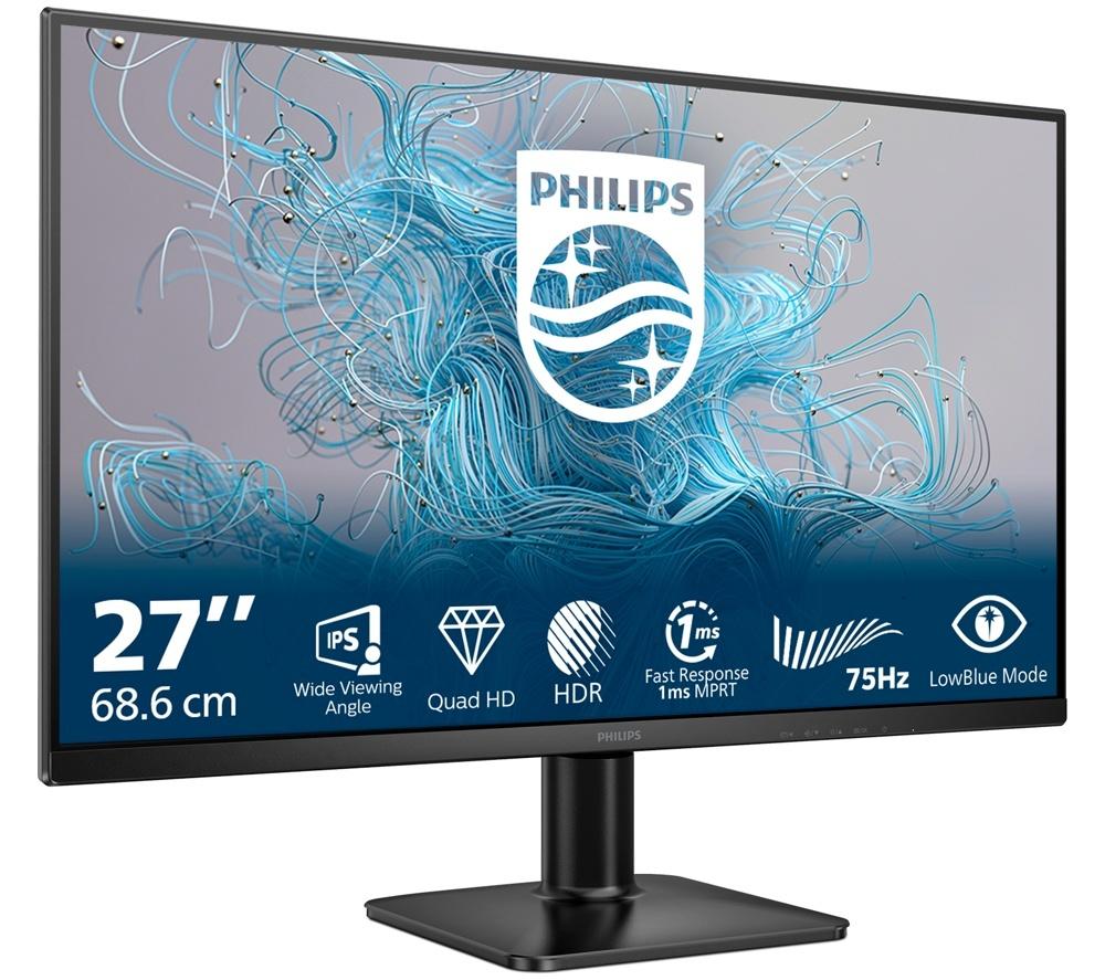 PHILIPS 27E2N1500L Quad HD 27" IPS LCD Monitor - Black