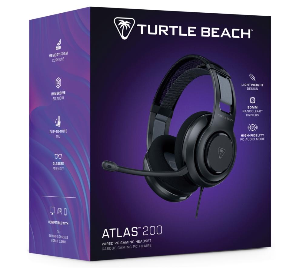 TURTLE BEACH Atlas 200 Gaming Headset - Schwarz