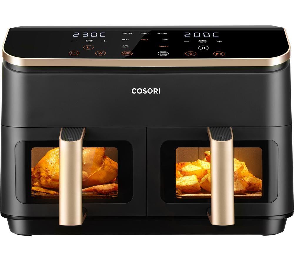 COSORI CAF-R903-AUK Dual Basket Air Fryer - Black
