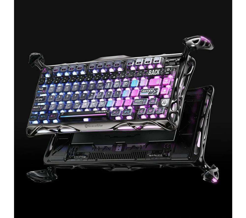 GRAVASTAR Mercury K1 Pro Wireless Mechanical Gaming Keyboard - Cyberpunk