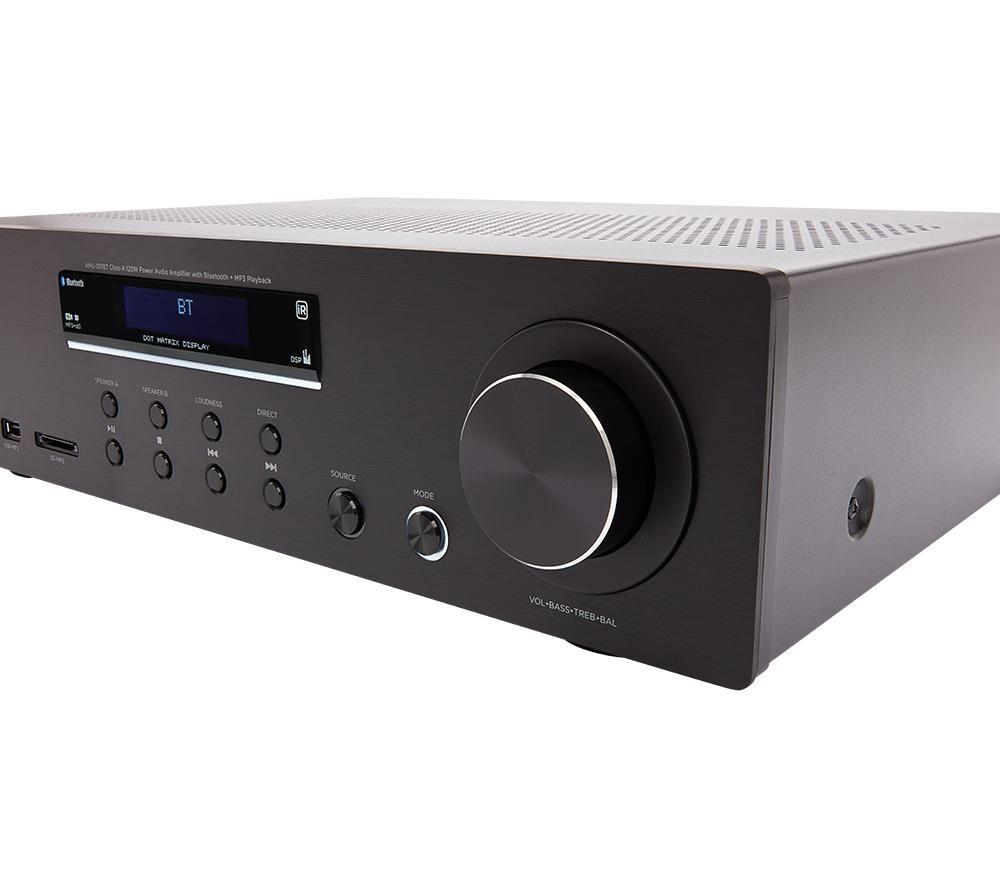 AIWA AMU-120BT Bluetooth Mini Hi-Fi System - Black