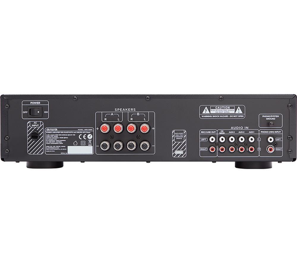 AIWA AMU-120BT Bluetooth Mini Hi-Fi System - Black