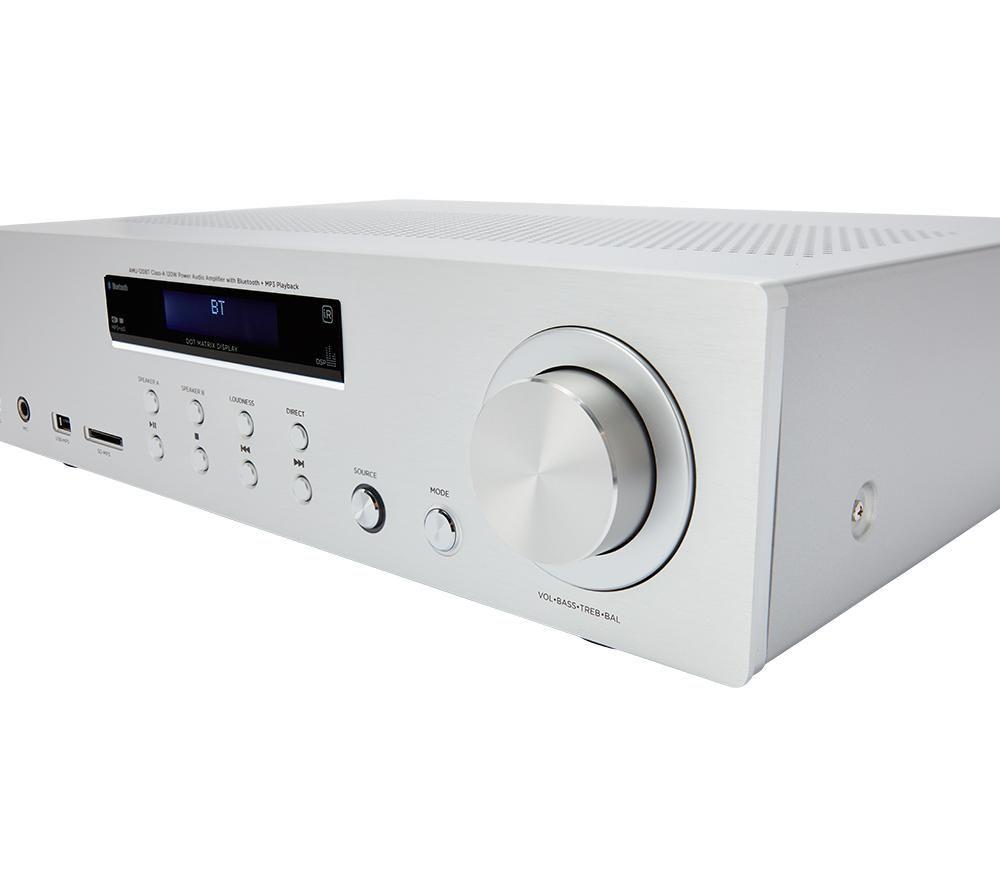 AIWA AMU-120BT Bluetooth Mini Hi-Fi System - Silver