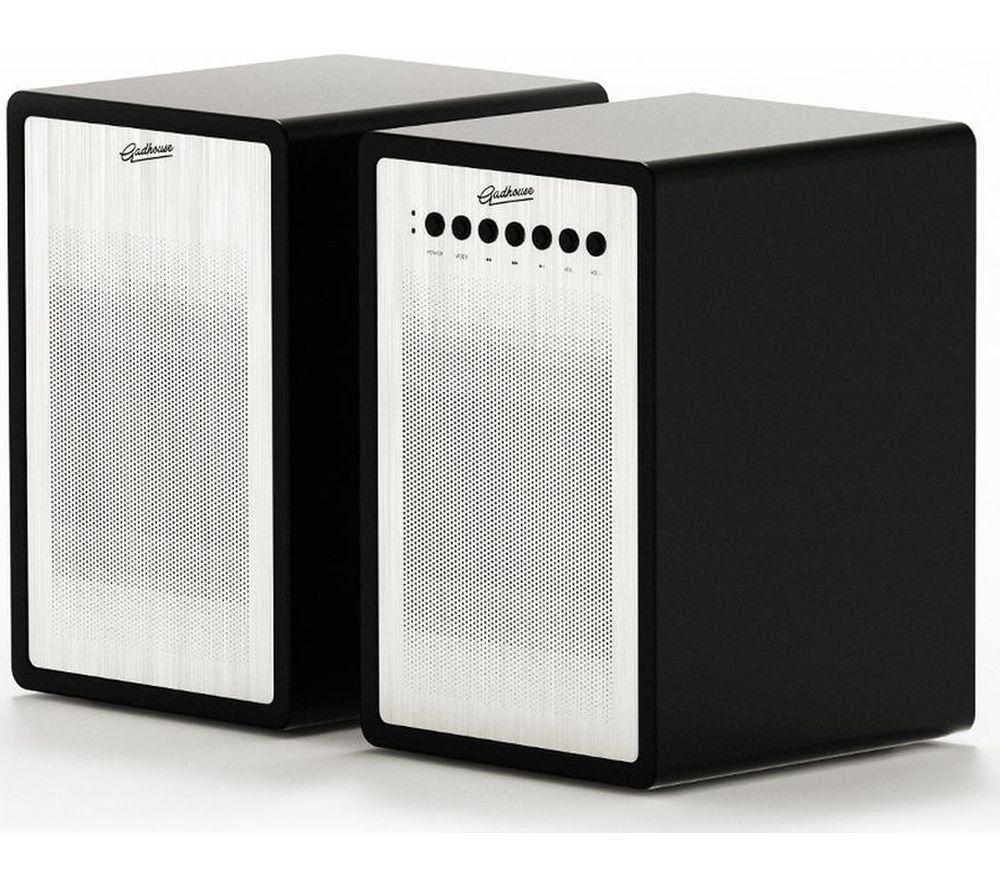 GADHOUSE Miles Bluetooth Bookshelf Speakers - Black Piano