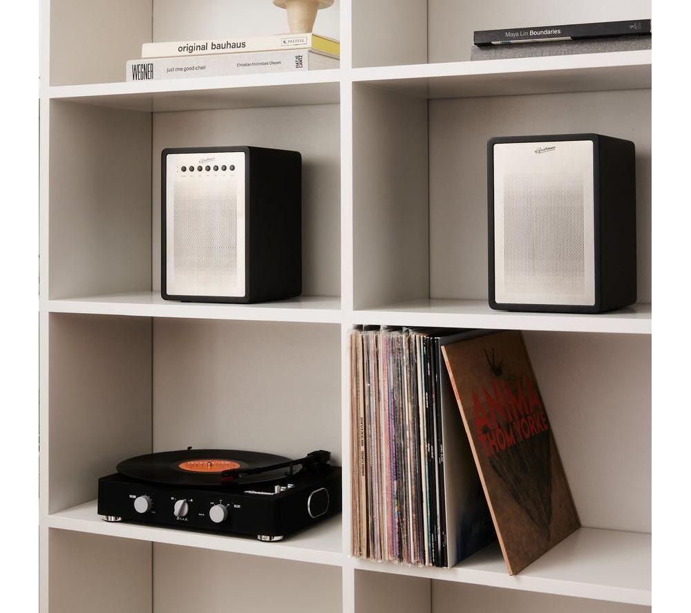 GADHOUSE Miles Bluetooth Bookshelf Speakers - Black Piano