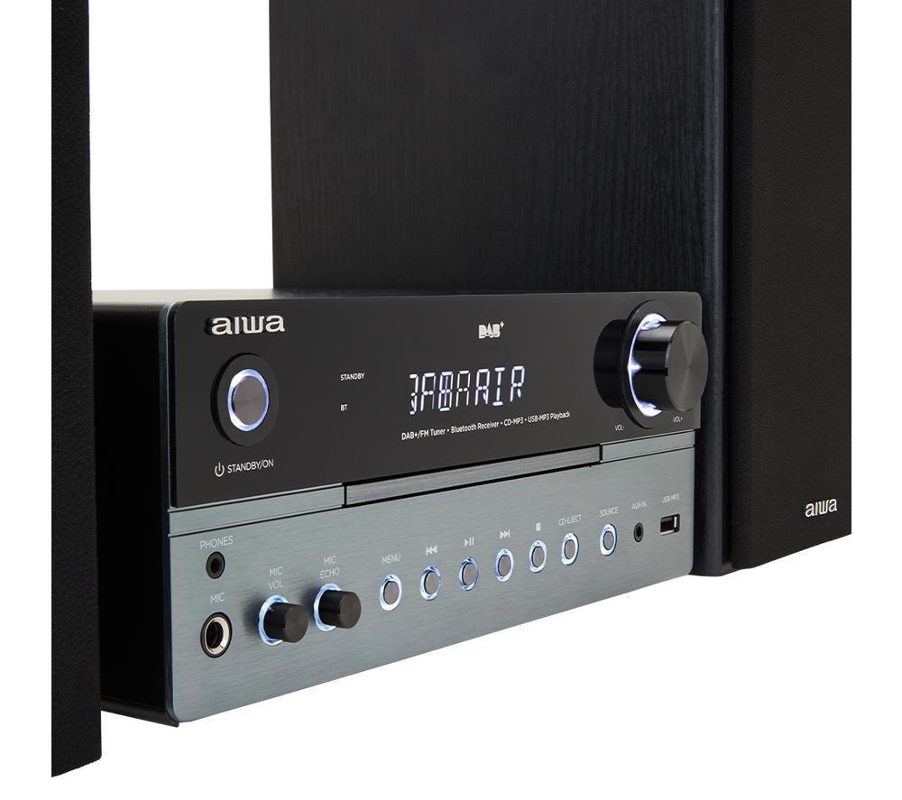 AIWA MSBTU-700DAB Bluetooth Mini Hi-Fi System - Black