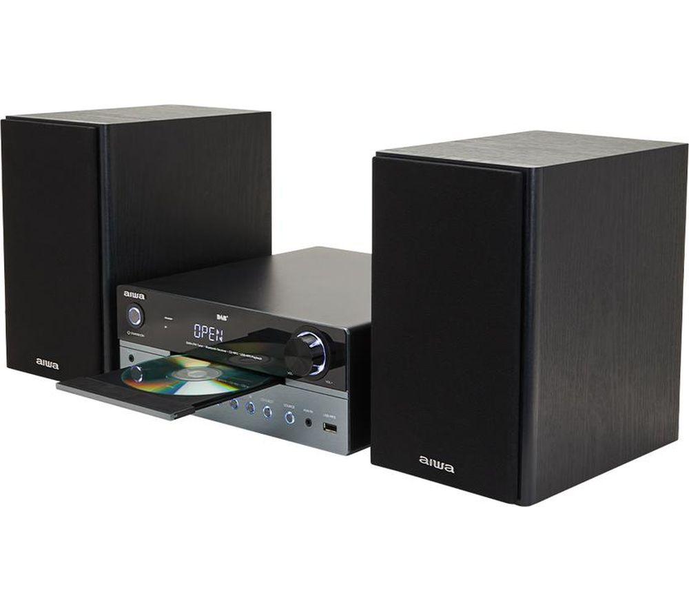 AIWA MSBTU-700DAB Bluetooth Mini Hi-Fi System - Black
