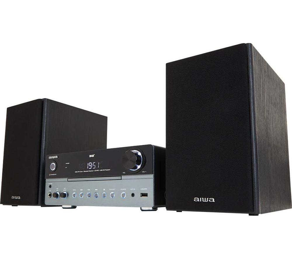 AIWA MSBTU-700DAB Minicadena Hi-Fi Bluetooth - Negro