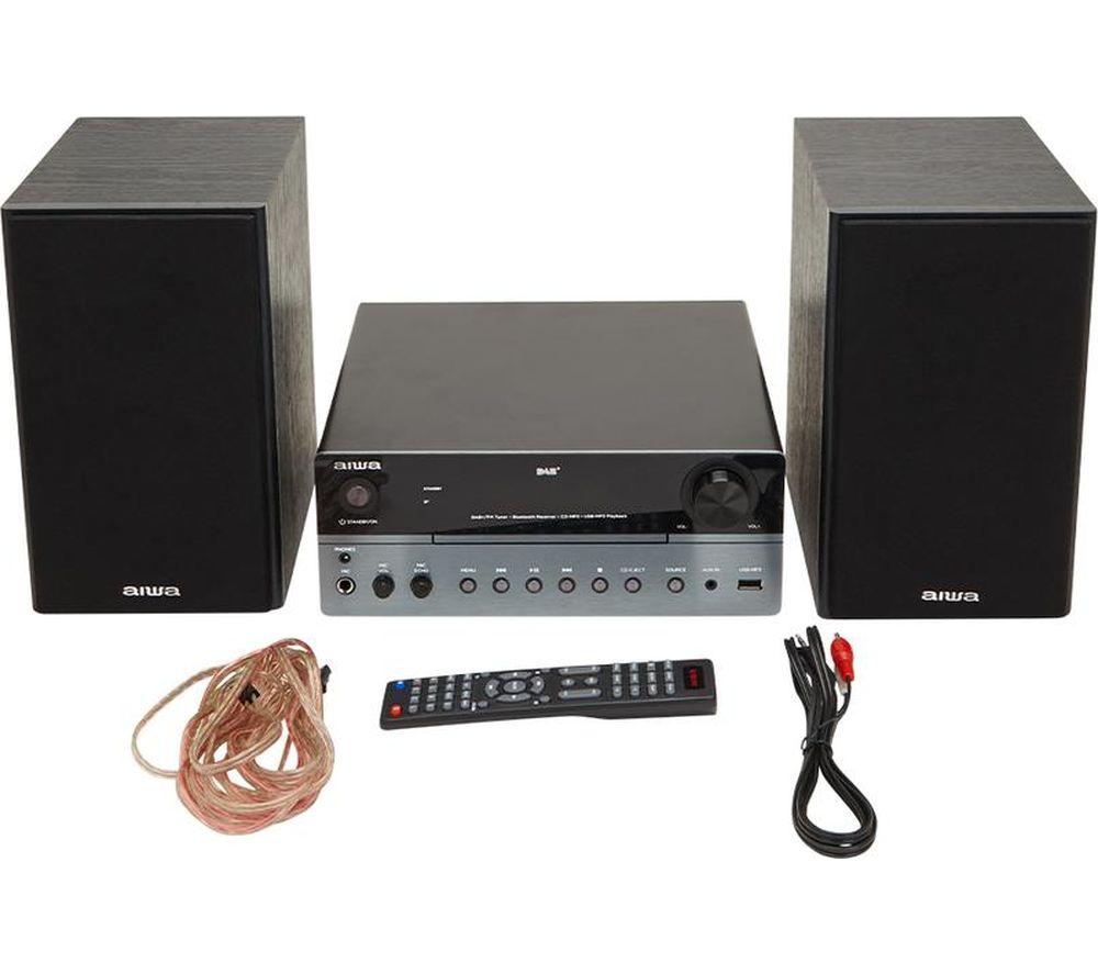 AIWA MSBTU-700DAB Minicadena Hi-Fi Bluetooth - Negro