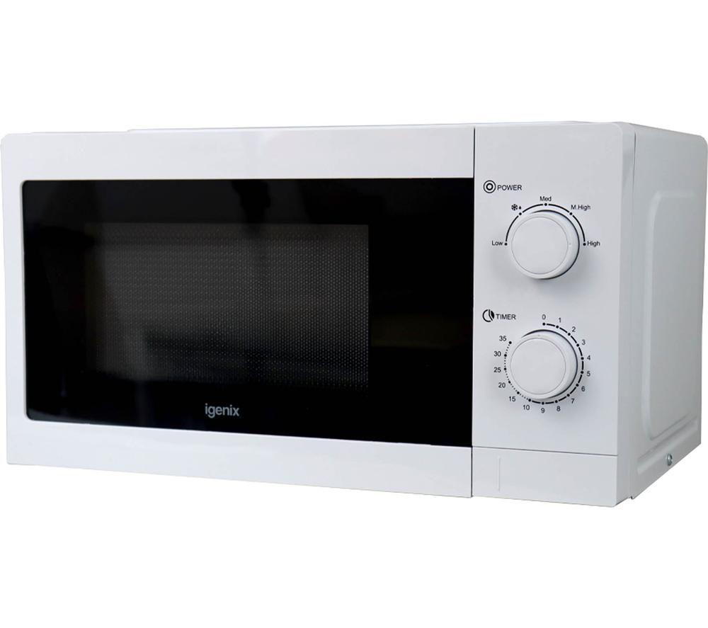 IGENIX IGMS08080W Compact Solo Microwave - White