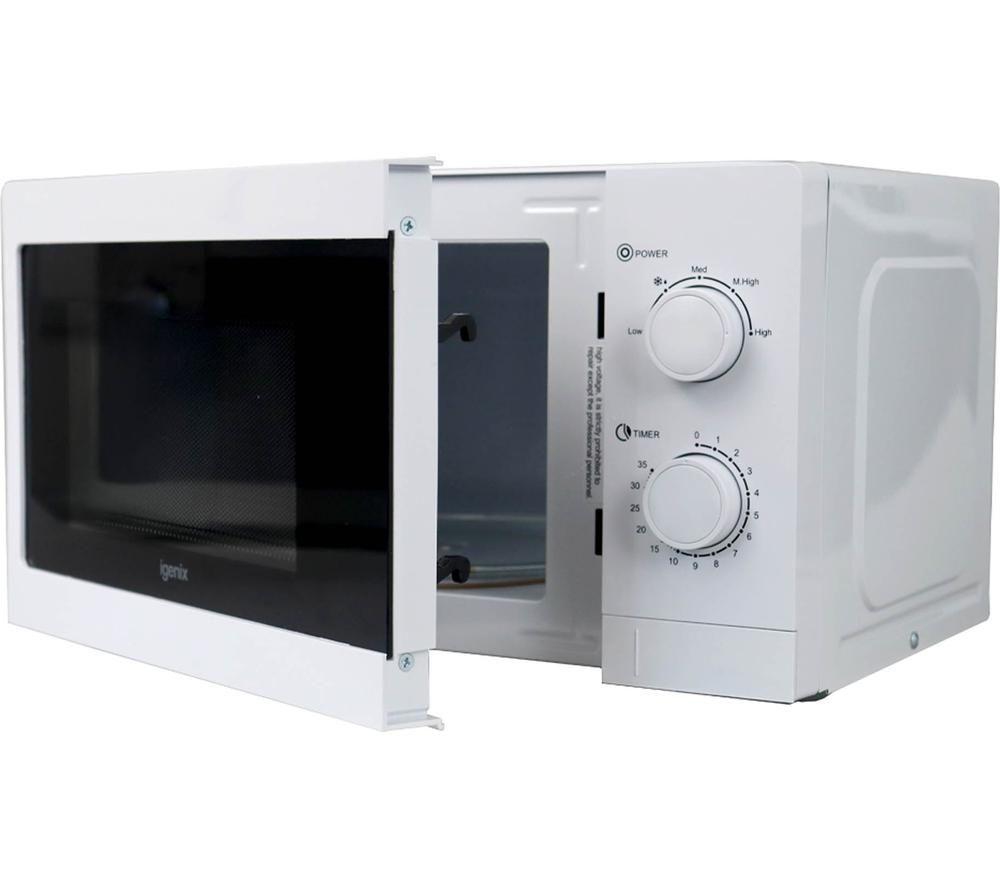 IGENIX IGMS08080W Compact Solo Microwave - White