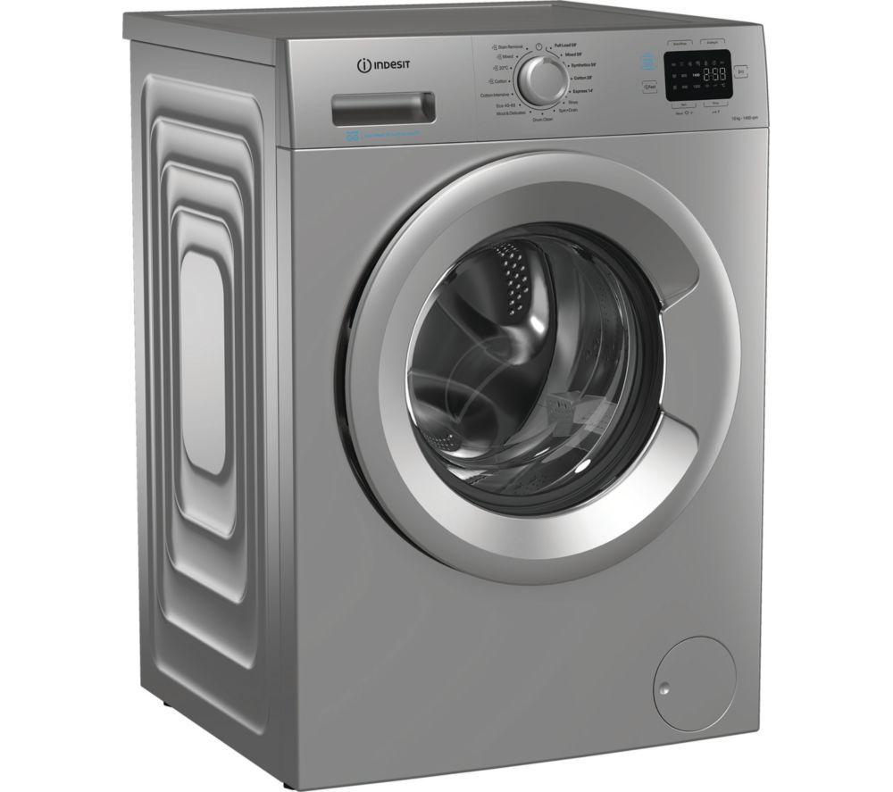 INDESIT Push&Go IP 1046S UK Lavadora de 10 kg y 1400 rpm - Plata