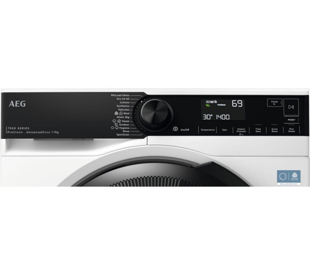 AEG Serie 7000 ProSteam LFSR74944UD Lavadora de 9 kg y 1400 rpm - Blanca