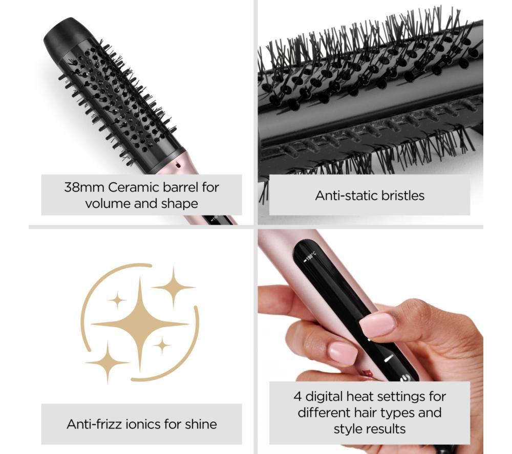 BABYLISS Volume Boost HSB200U Hot Brush - Pink