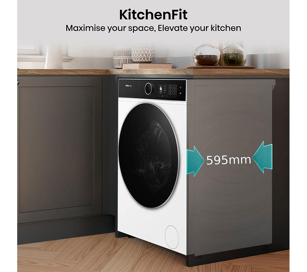 Lavadora-secadora HISENSE KitchenFit 5i Series WD5I1245BWR de 12 kg con WiFi - Blanca
