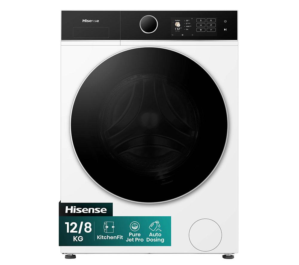 HISENSE KitchenFit 5i Series WD5I1245BWR WiFi-enabled 12 kg Washer Dryer - White