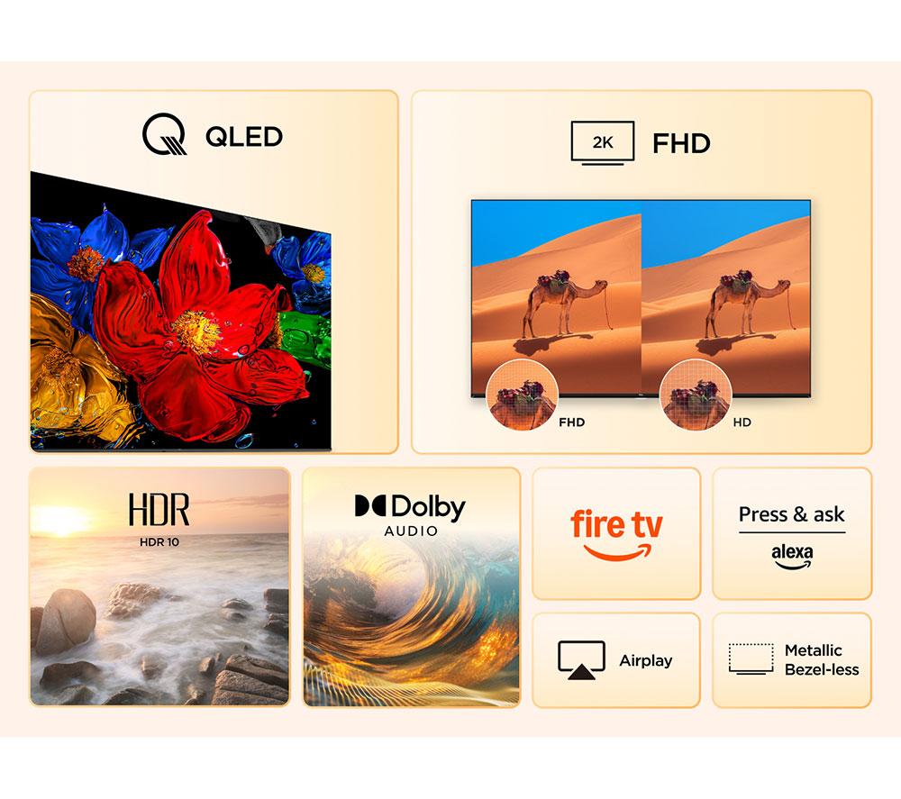 TCL SF560 40” QLED Full HD Smart Fire TV - 40SF560-UK
