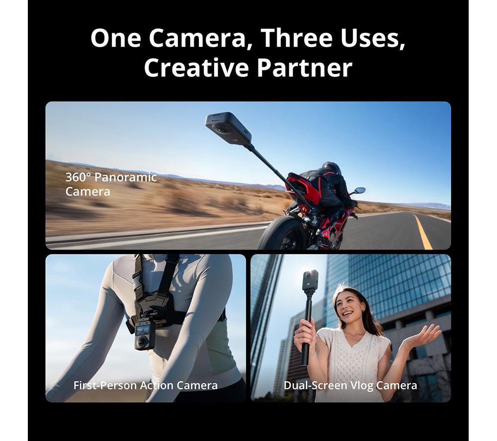 DJI Osmo 360 Adventure Combo 8K Action Camera - Dark Grey