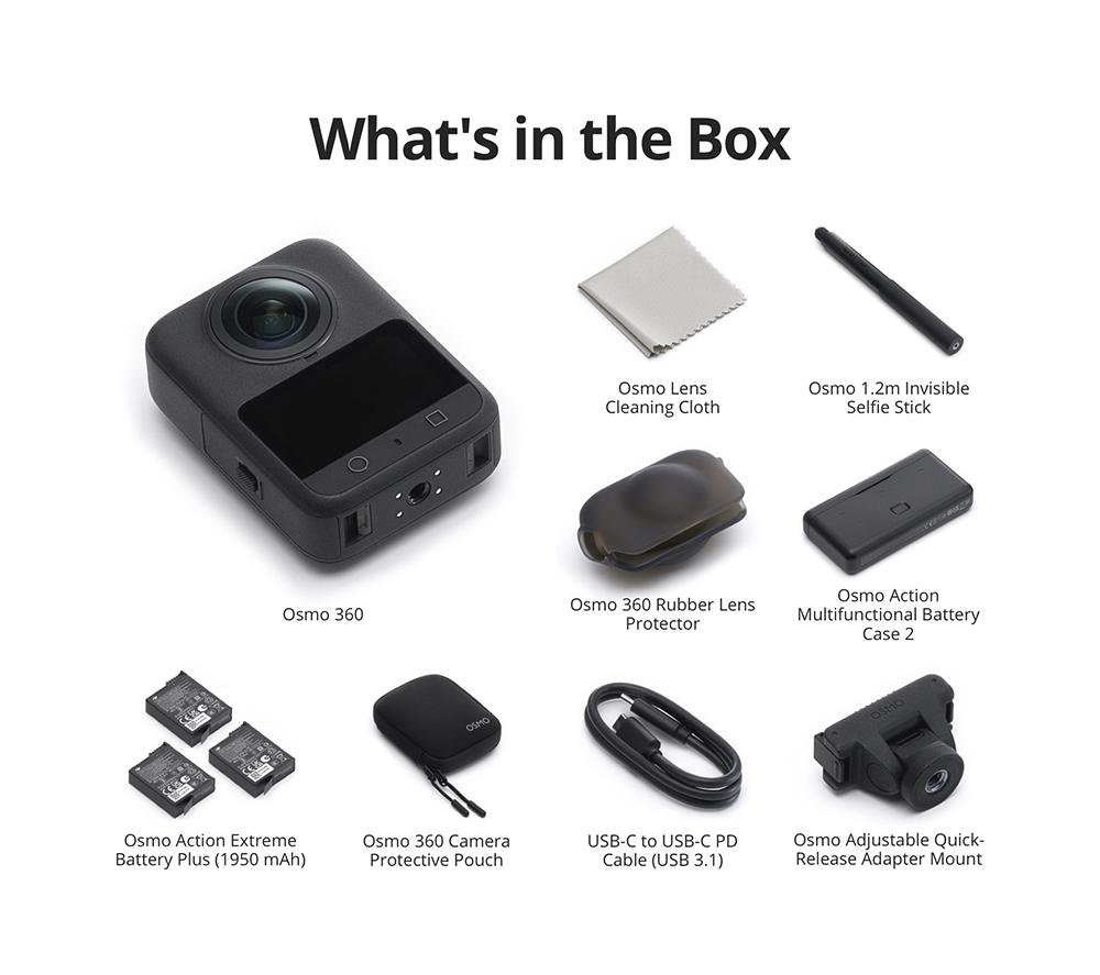 DJI Osmo 360 Adventure Combo 8K Action Camera - Dark Grey