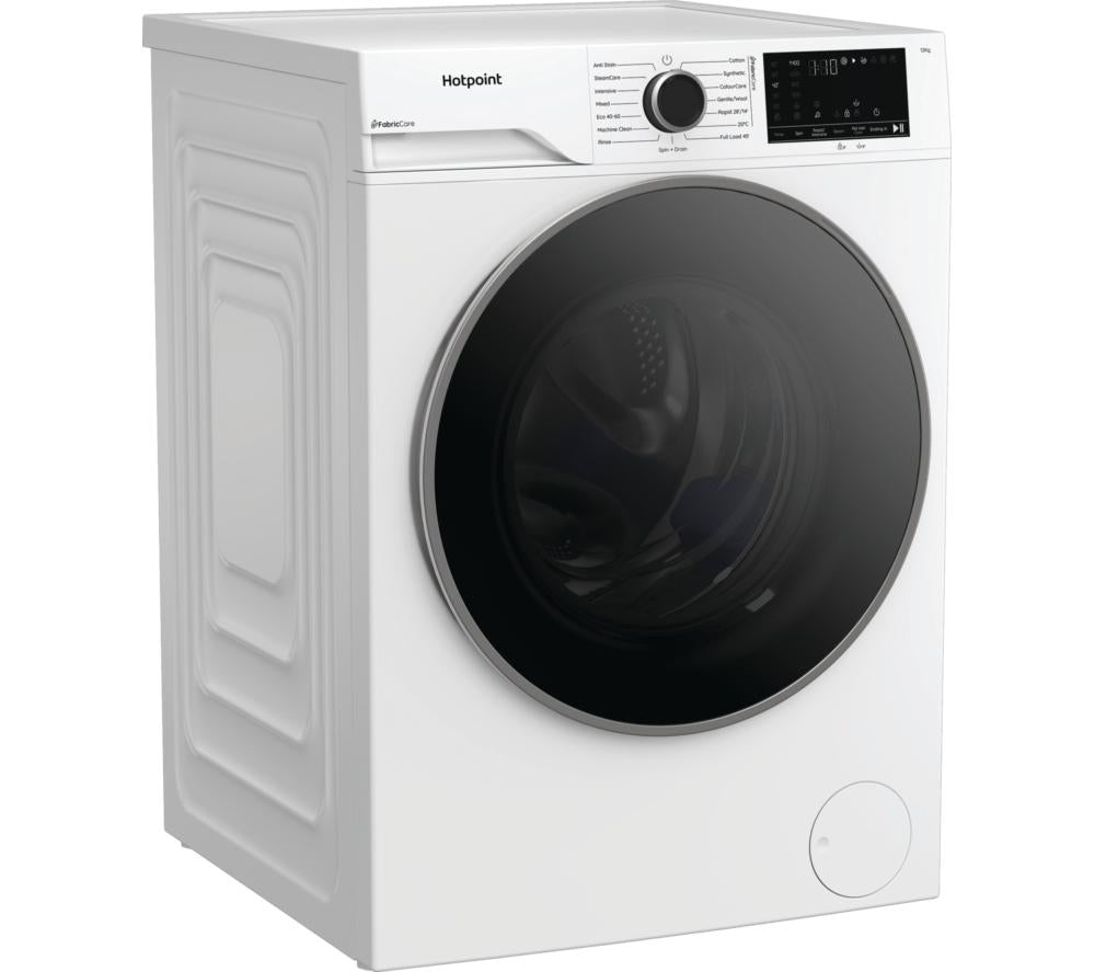 HOTPOINT FabricCare HBCA 123 CARE UK 12 kg 1400 Spin Washing Machine - White