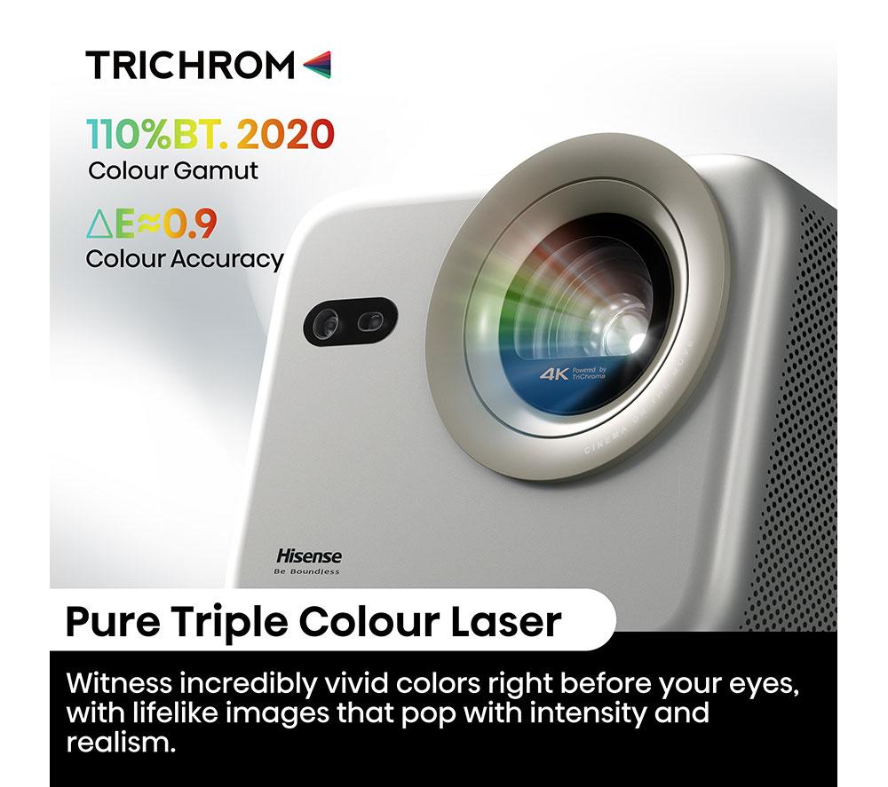 HISENSE M2TUK Pro 4K Smart Mini Projector - Grey