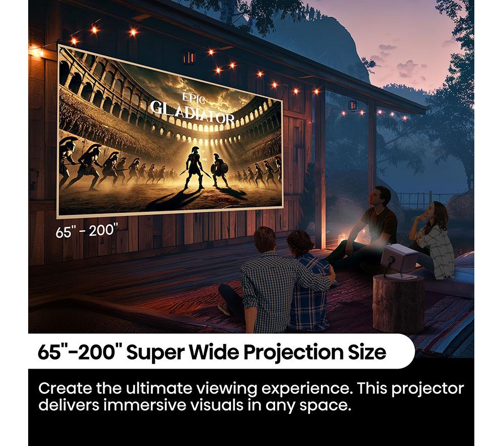 HISENSE M2TUK Pro 4K Smart Mini Projector - Grey
