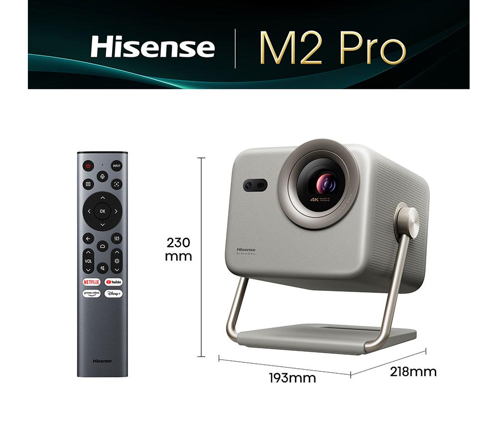 HISENSE M2TUK Pro 4K Smart Mini Projector - Grey