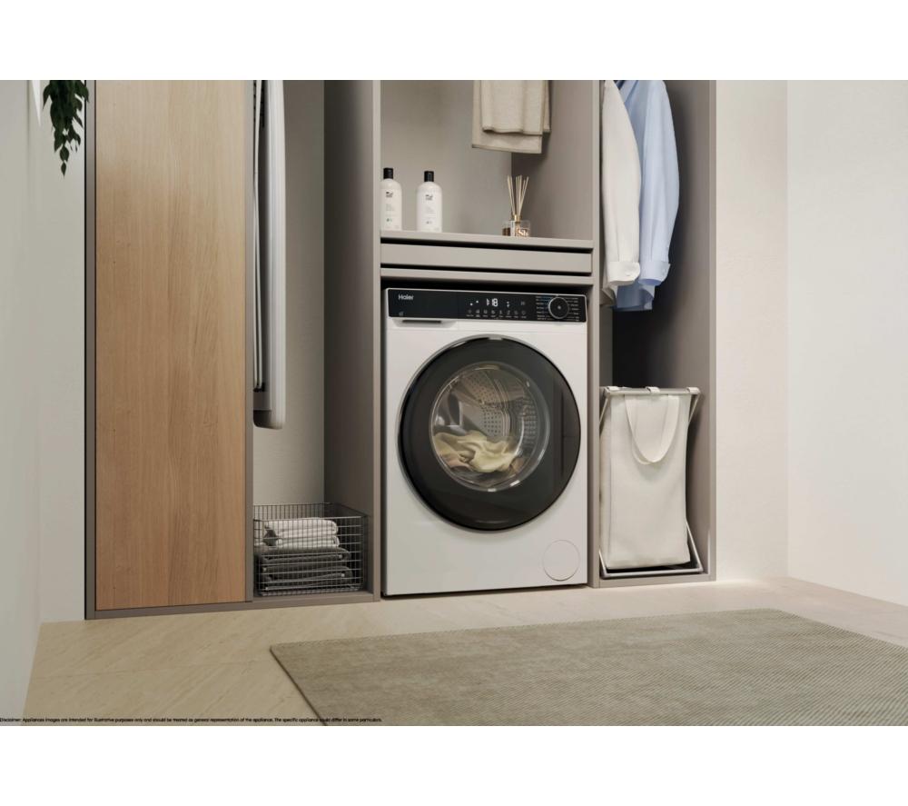 Haier Serie X 5 HWD100BP16357UUK Lavadora secadora de 10 kg con Wi-Fi - Blanca
