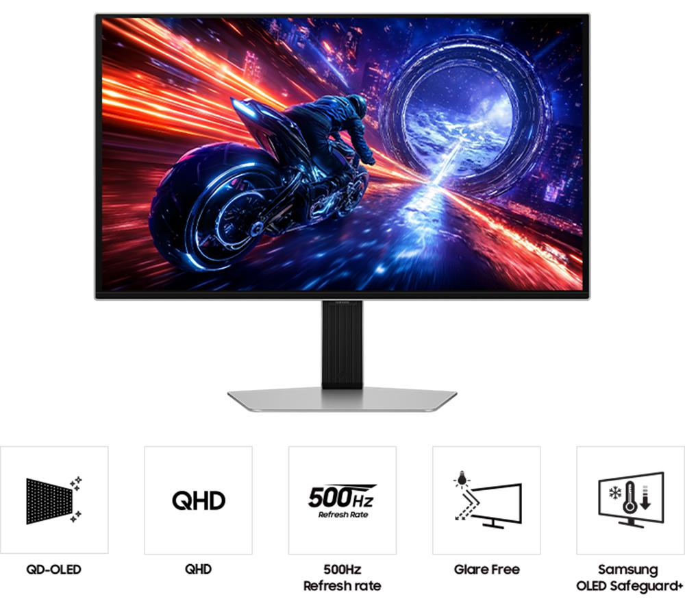 SAMSUNG Odyssey G6 LS27FG602SUXXU Quad HD 27" OLED Gaming-Monitor - Silber