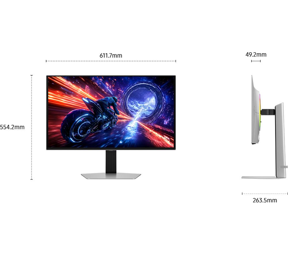 SAMSUNG Odyssey G6 LS27FG602SUXXU Quad HD 27" OLED Gaming-Monitor - Silber