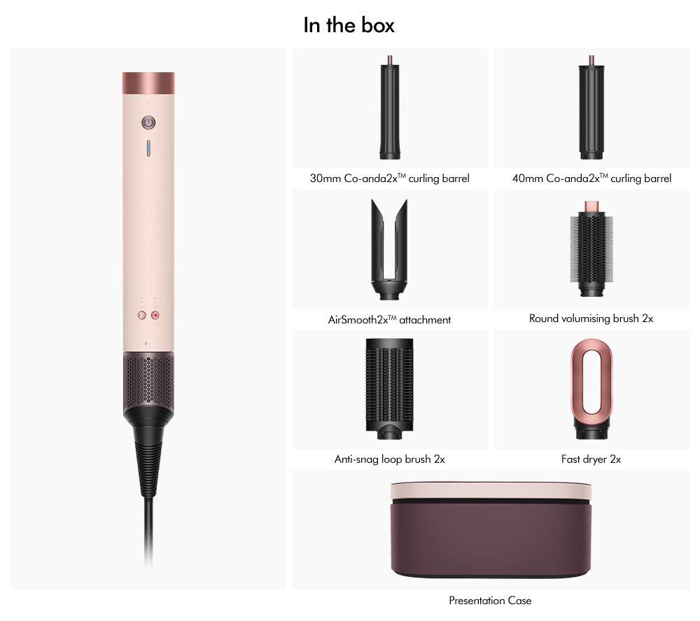 DYSON Airwrap Co-anda 2x Straight + Wavy Multi-Styler & Dryer - Ceramic Pink & Rose Gold