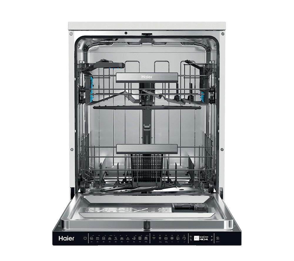 HAIER XF 4A4M0W-80 Full-size WiFi-enabled Dishwasher - White