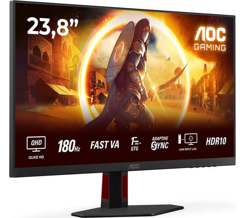 AOC Q24G4RE Quad HD 24" Fast IPS Gaming Monitor - Black
