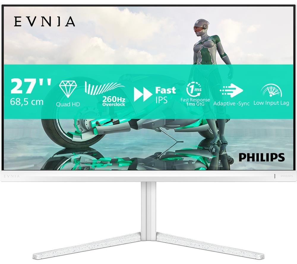 PHILIPS Evnia 3000 27M2N3501PA Quad HD 27" LED Gaming Monitor - White
