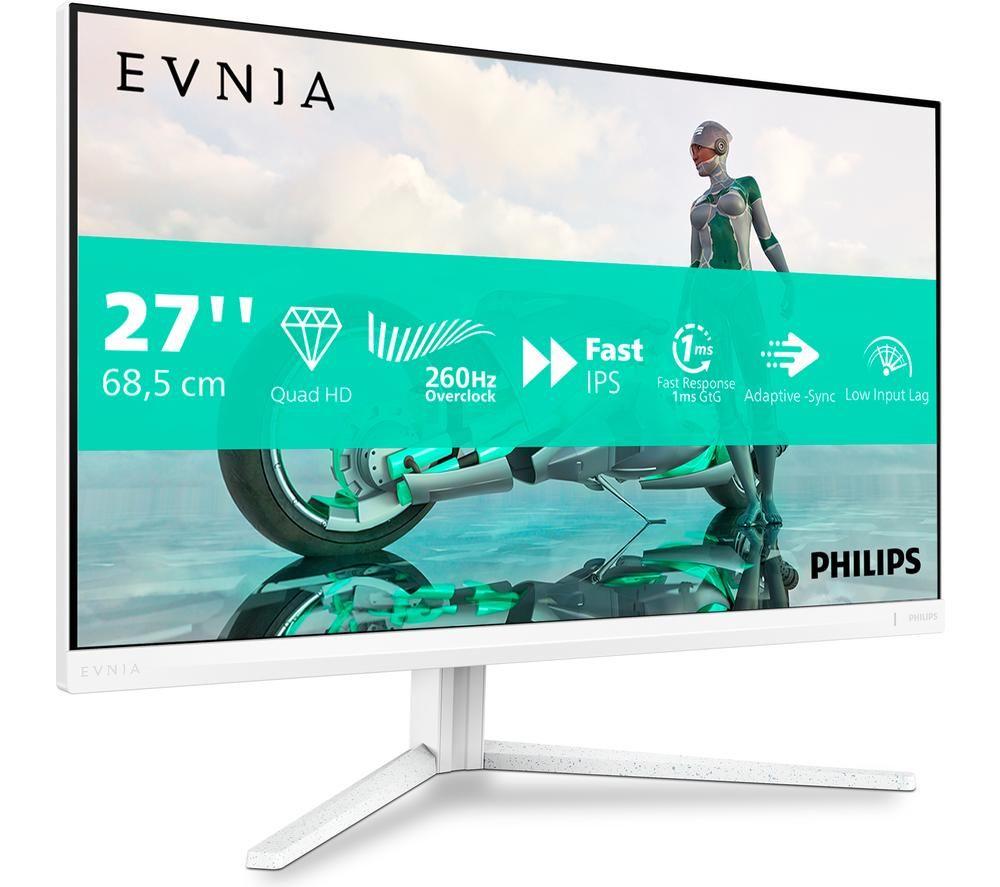 PHILIPS Evnia 3000 27M2N3501PA Quad HD 27" LED Gaming Monitor - White
