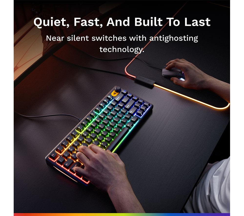 GLORIOUS GMBK 75% TKL Gaming Keyboard - Black