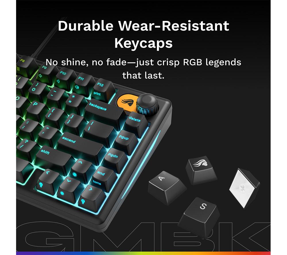GLORIOUS GMBK 75% TKL Gaming Keyboard - Black
